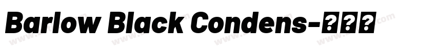 Barlow Black Condens字体转换